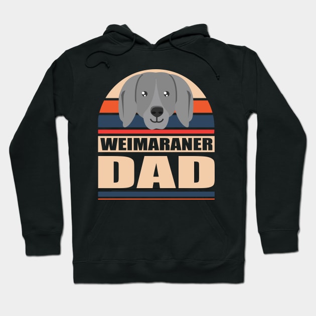 Weimaraner Dad | Dog Owner Hoodie by Streetwear KKS